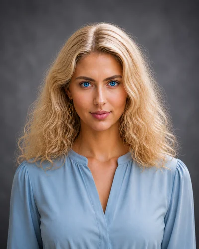 Portrait of Cassie Easthaus, college student, model, and waitress